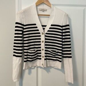Ann Taylor Loft Striped Cardigan